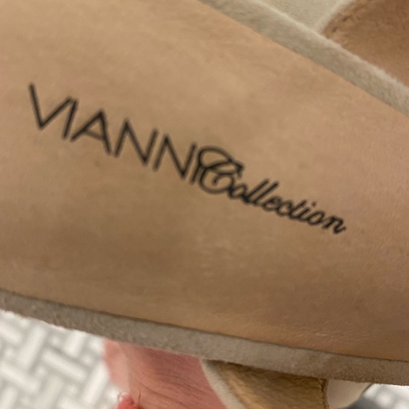 Suede High Heel Sandals with sparkle - Picture 3 of 3